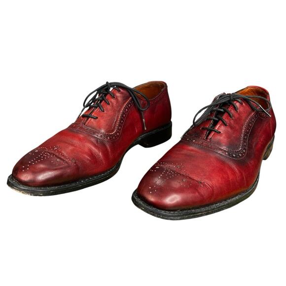 Allen Edmonds Men’s Cornwallis Burgundy Leather Lace Up Oxford Size US 9 D main image 4